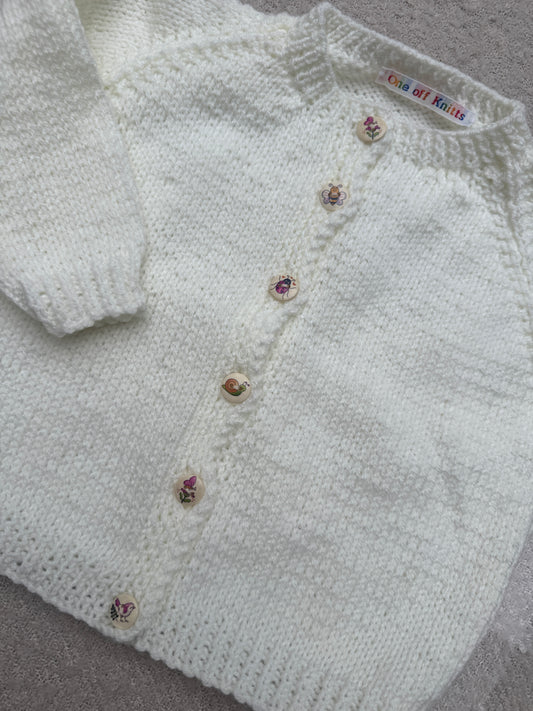 18-24m pale cream cardigan