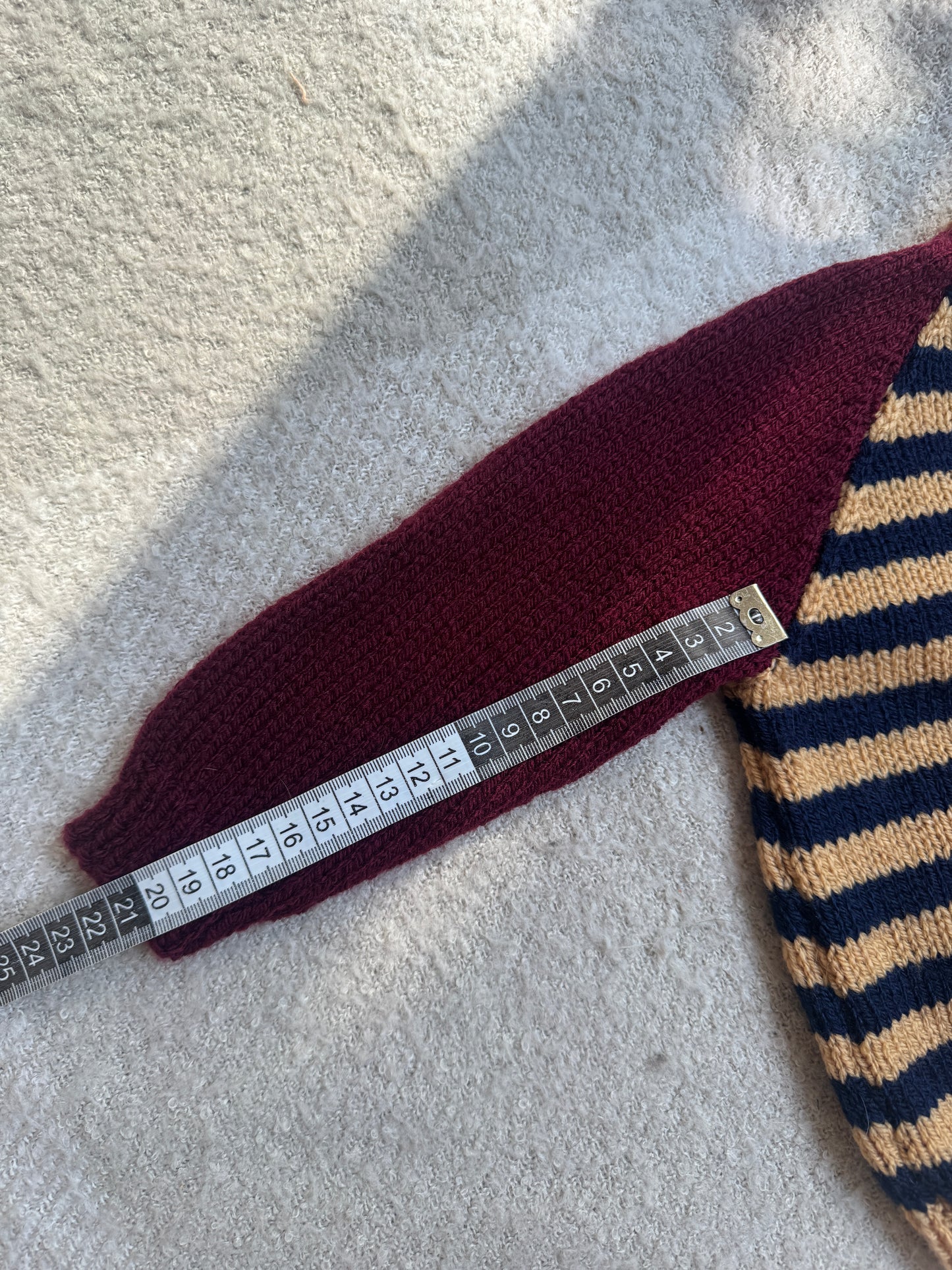 6-12months colour block stripe cardigan