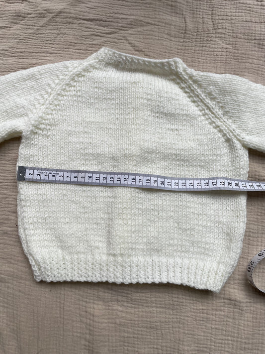 12-18m pale cream cardigan