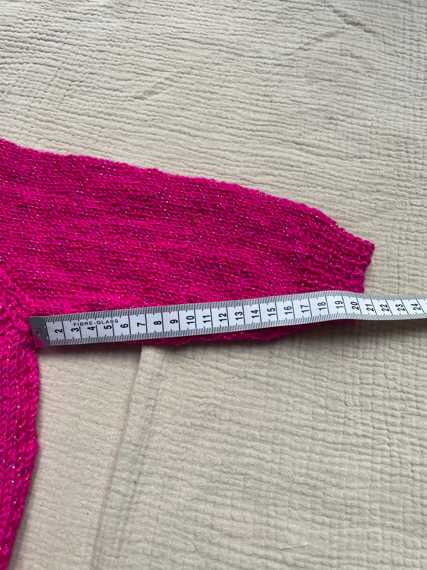 ‘Tis the season to sparkle 1-2 years magenta sparkle cardigan