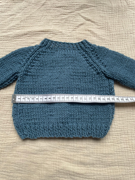 0-3m petrol cardigan