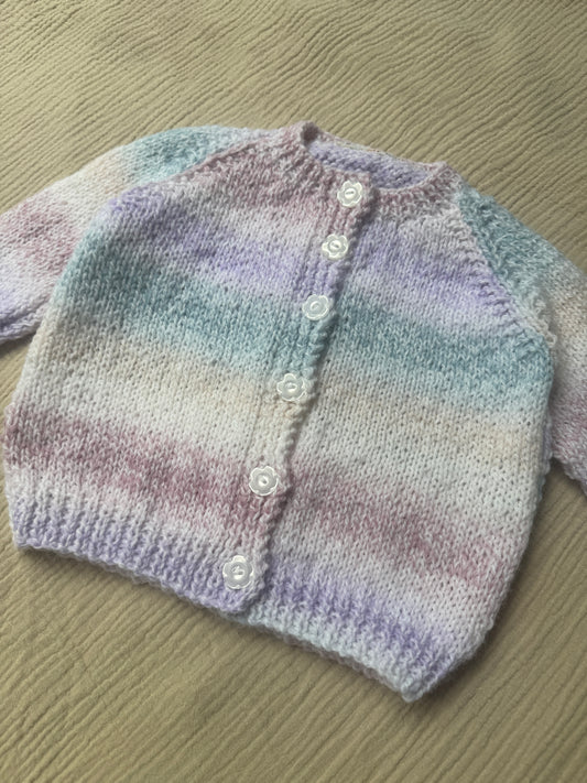 9-12m rainbow cardigan