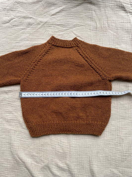6-12m gingerbread cardigan