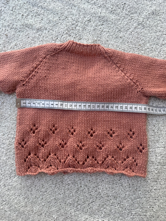 6-12months Clay cardigan
