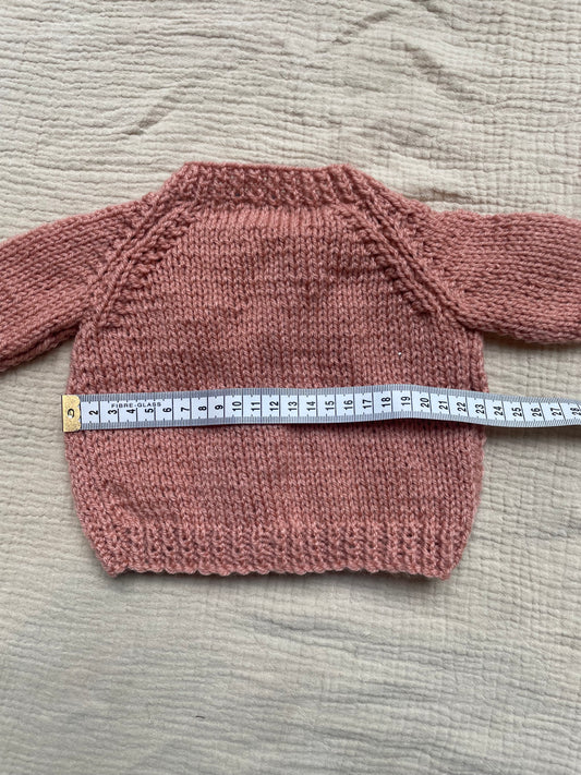 small 0-3m clay cardigan