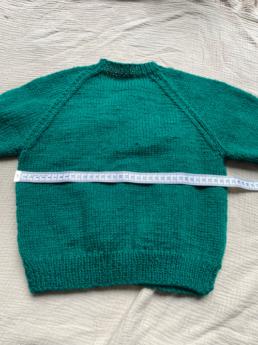 3-4 years christmas green cardigan