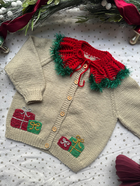 Elf legs 2-4 years parchment cardigan