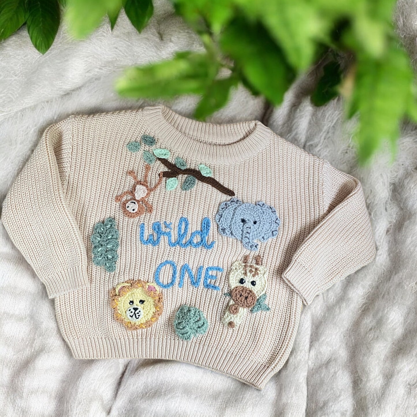 Custom crochet appliqué design deposit