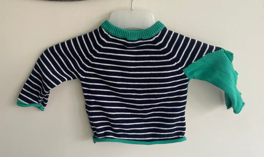 3-6 months joules striped crocodile jumper