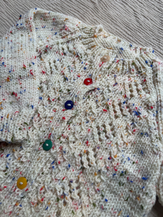 2-3 years multi fleck cardigan