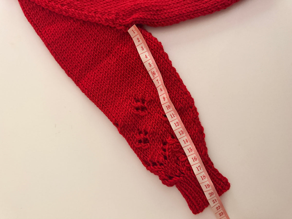 6-9m scarlet red cardigan