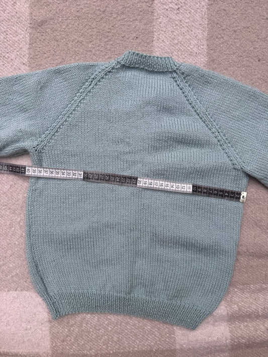 4-6 years duck egg blue cardigan