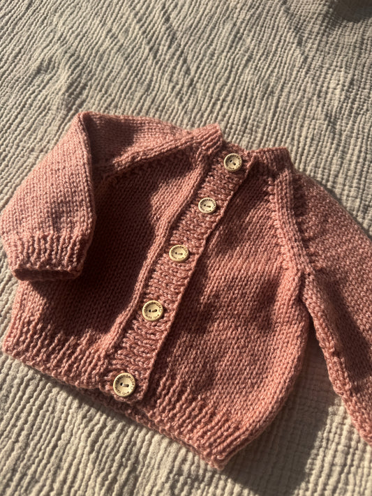 0-3m clay cardigan
