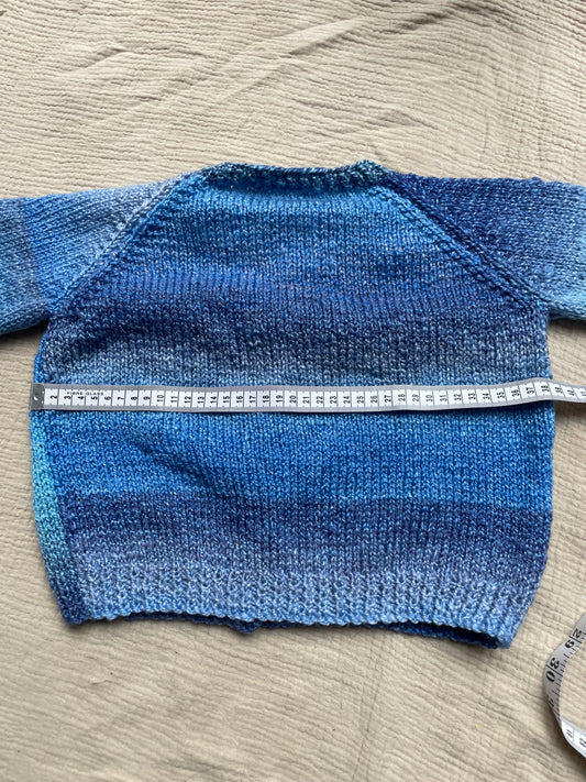 3-4 years blue ombré cardigan