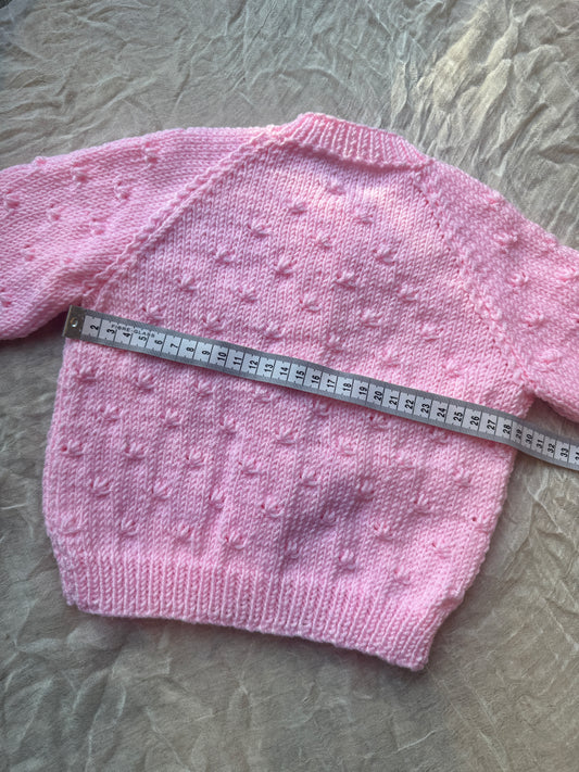6-12m pink cardigan