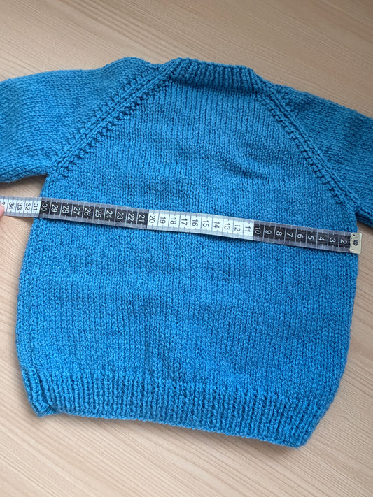 12-18m Cornish blue cardigan
