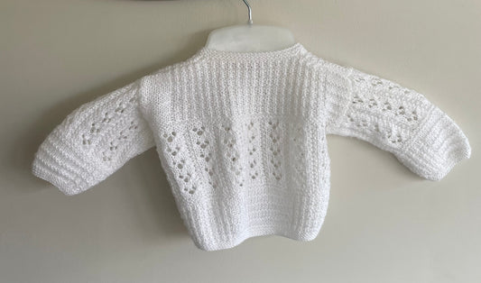 3-6 months white Cardigan