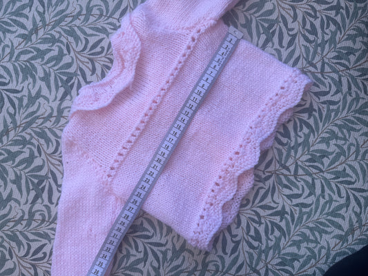 3-6m pink cardigan