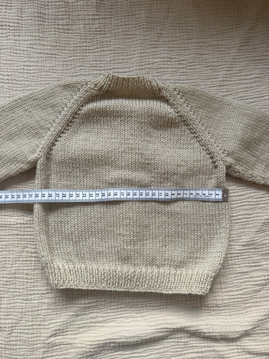 9-12m parchment cardigan
