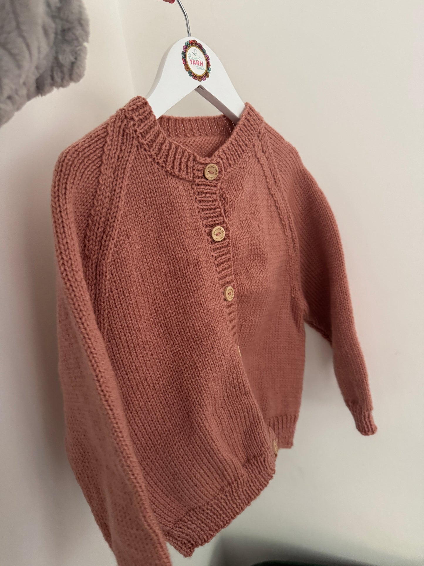 3-5 years terracotta Cardigan