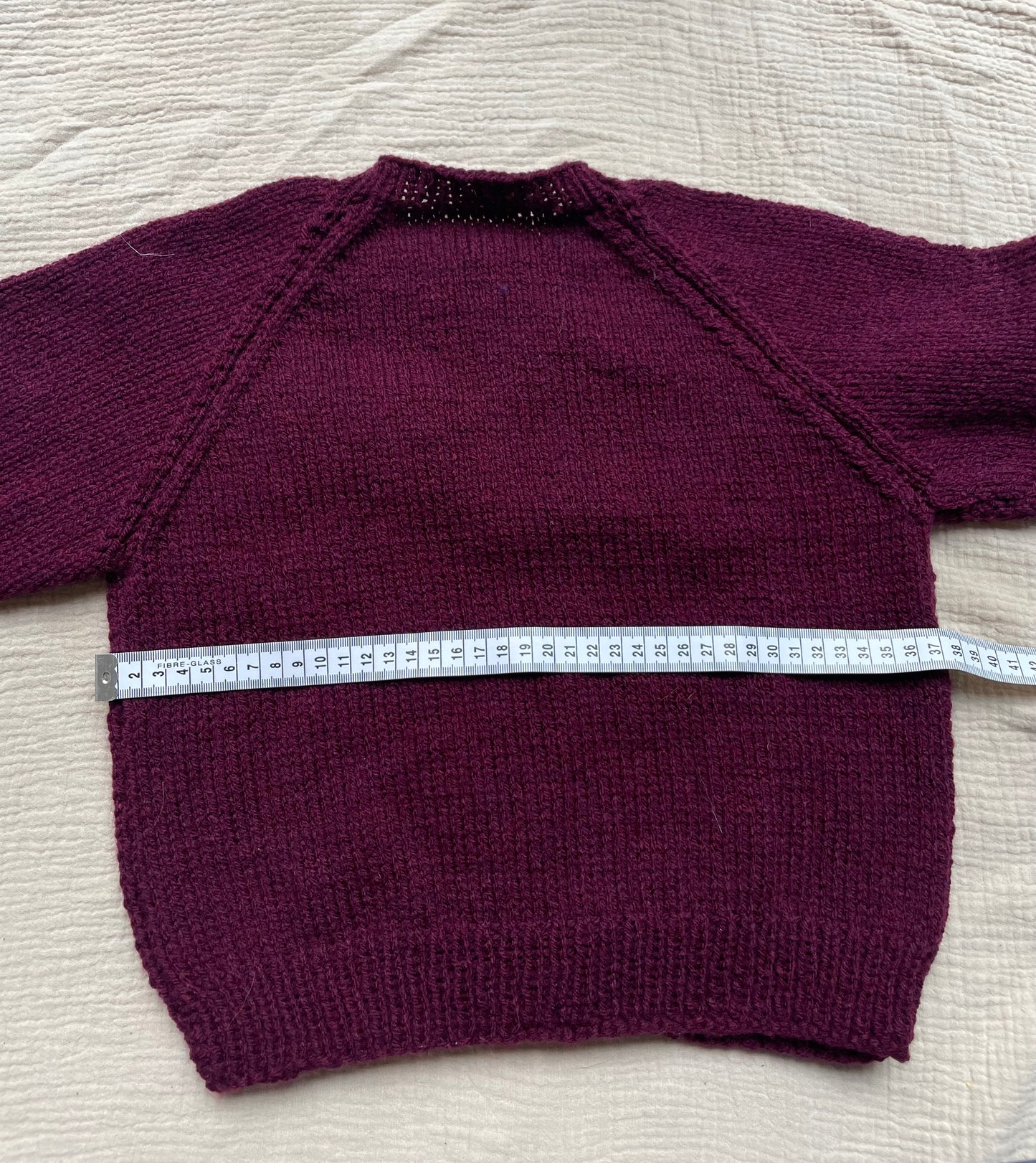 Robin 3-4 years burgundy cardigan