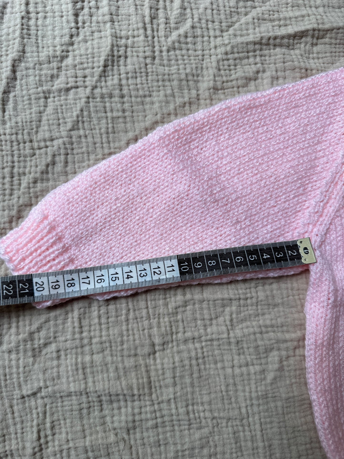 1-2 years pale pink cardigan with collar