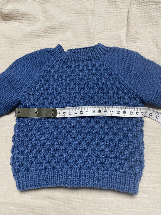 0-6m petrol blue cardigan