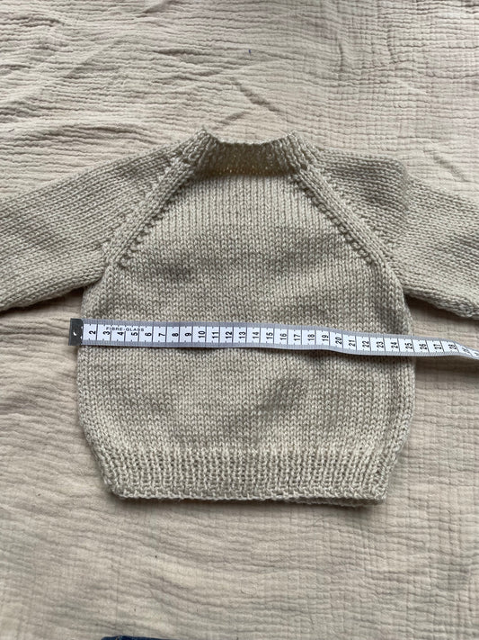 3-6m parchment cardigan