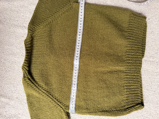 3-4 years moss cardigan