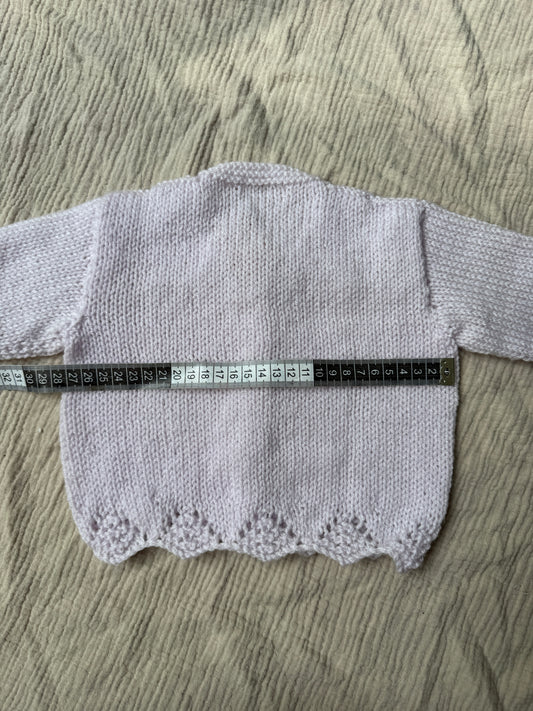 3-6m pale lilac cardigan