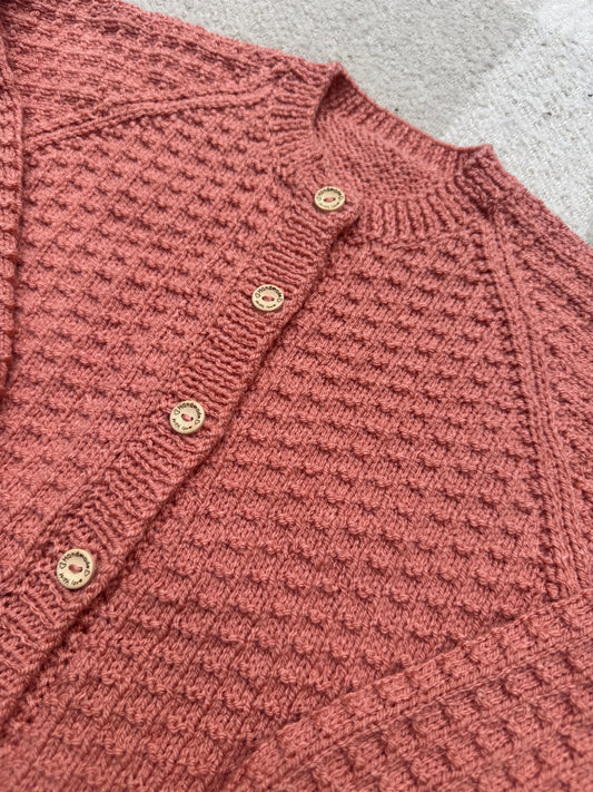 4-6 years vintage peach cardigan