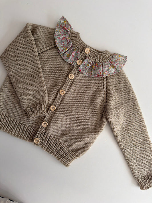 9-15m parchment cardigan