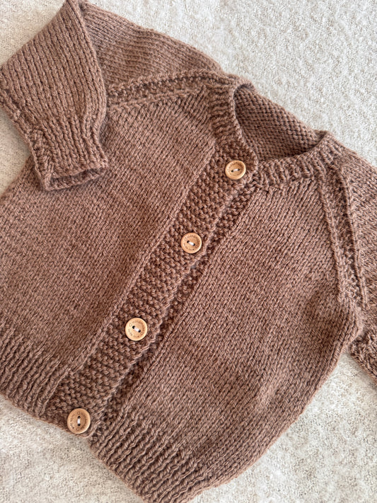 3-6m mocha cardigan
