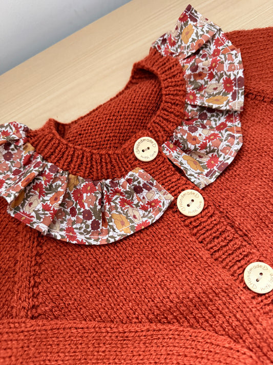 4-6 years copper cardigan