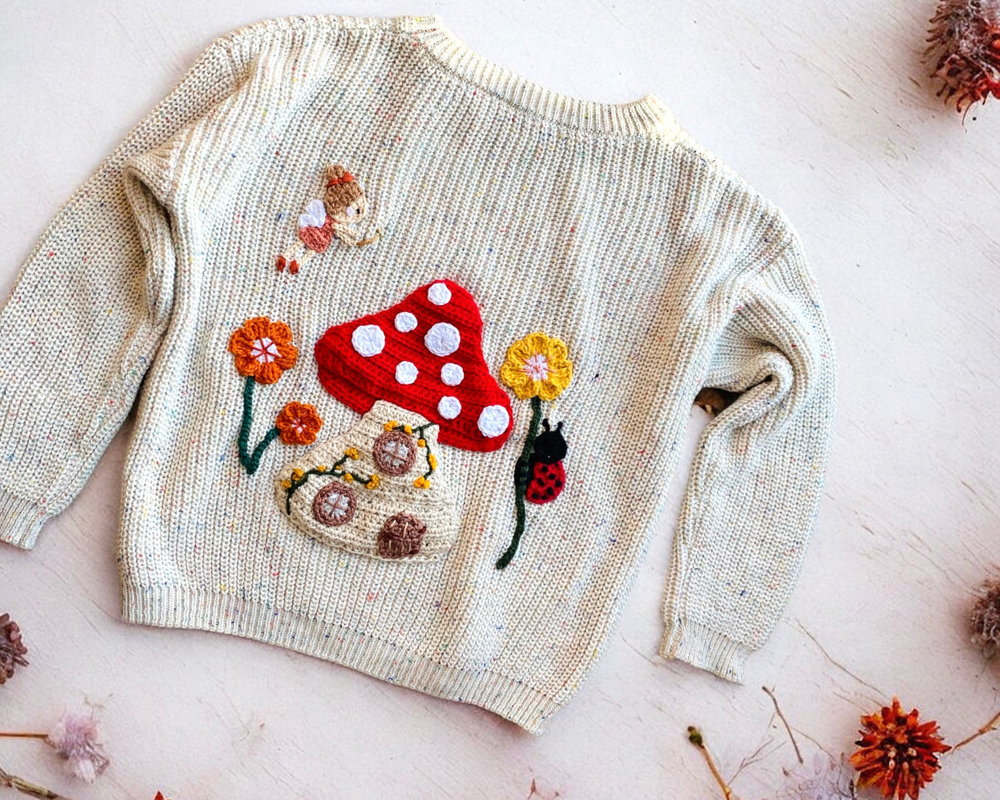 Custom crochet appliqué design deposit