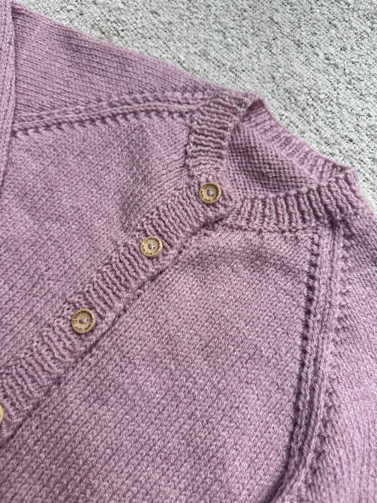 3-4 years mauve marle cardigan