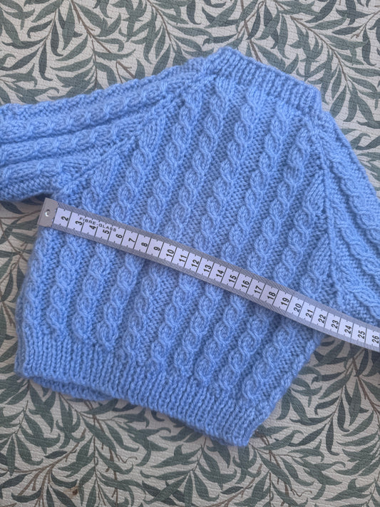 0-3m blue cardigan