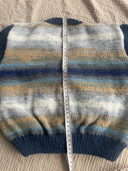 3-4 years navy striped cardigan