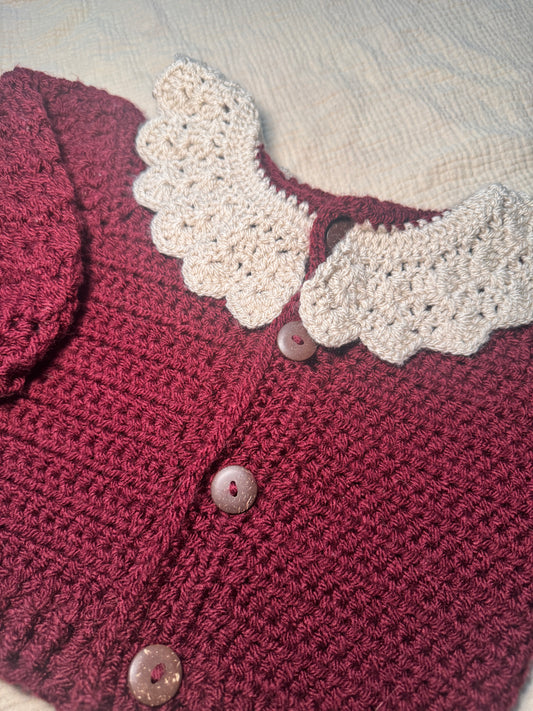 12-18m collar Cardigan