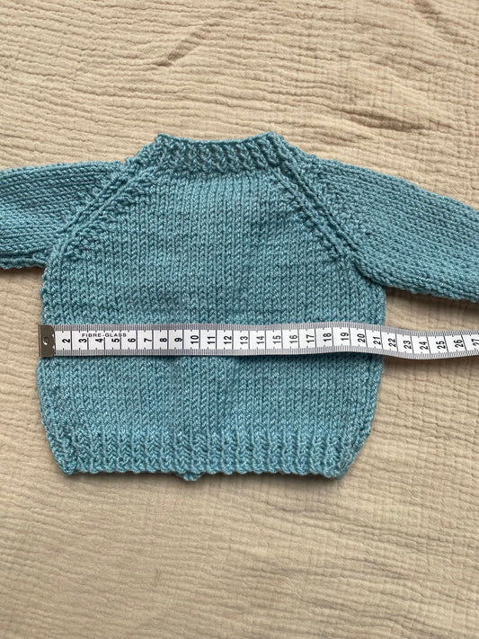 small 0-3m blue cardigan