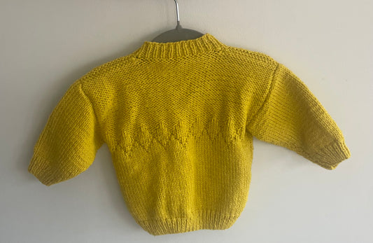 3-6 months mustard cardigan