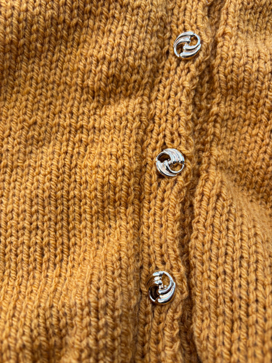 3-4 years ochre cardigan