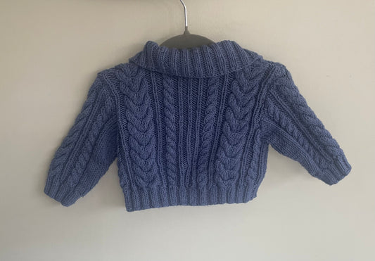 3-6 months blue cardigan