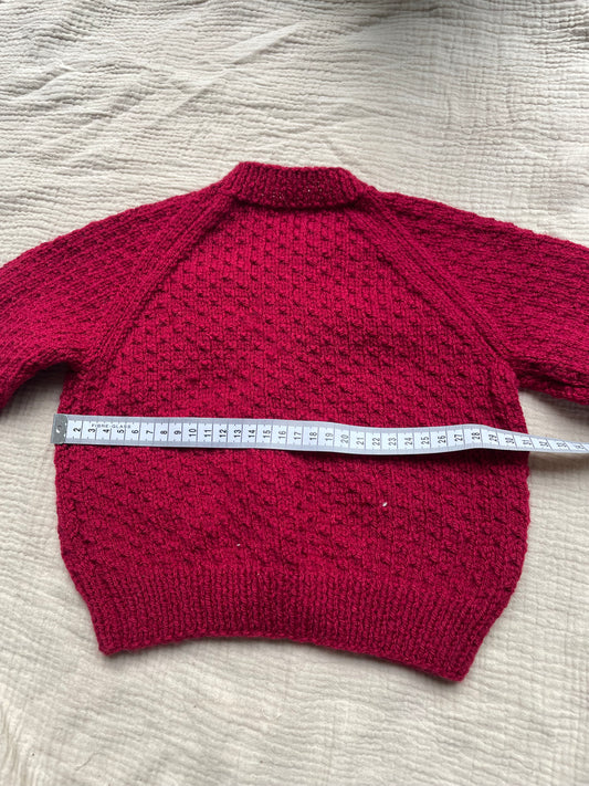 12-18m claret cardigan
