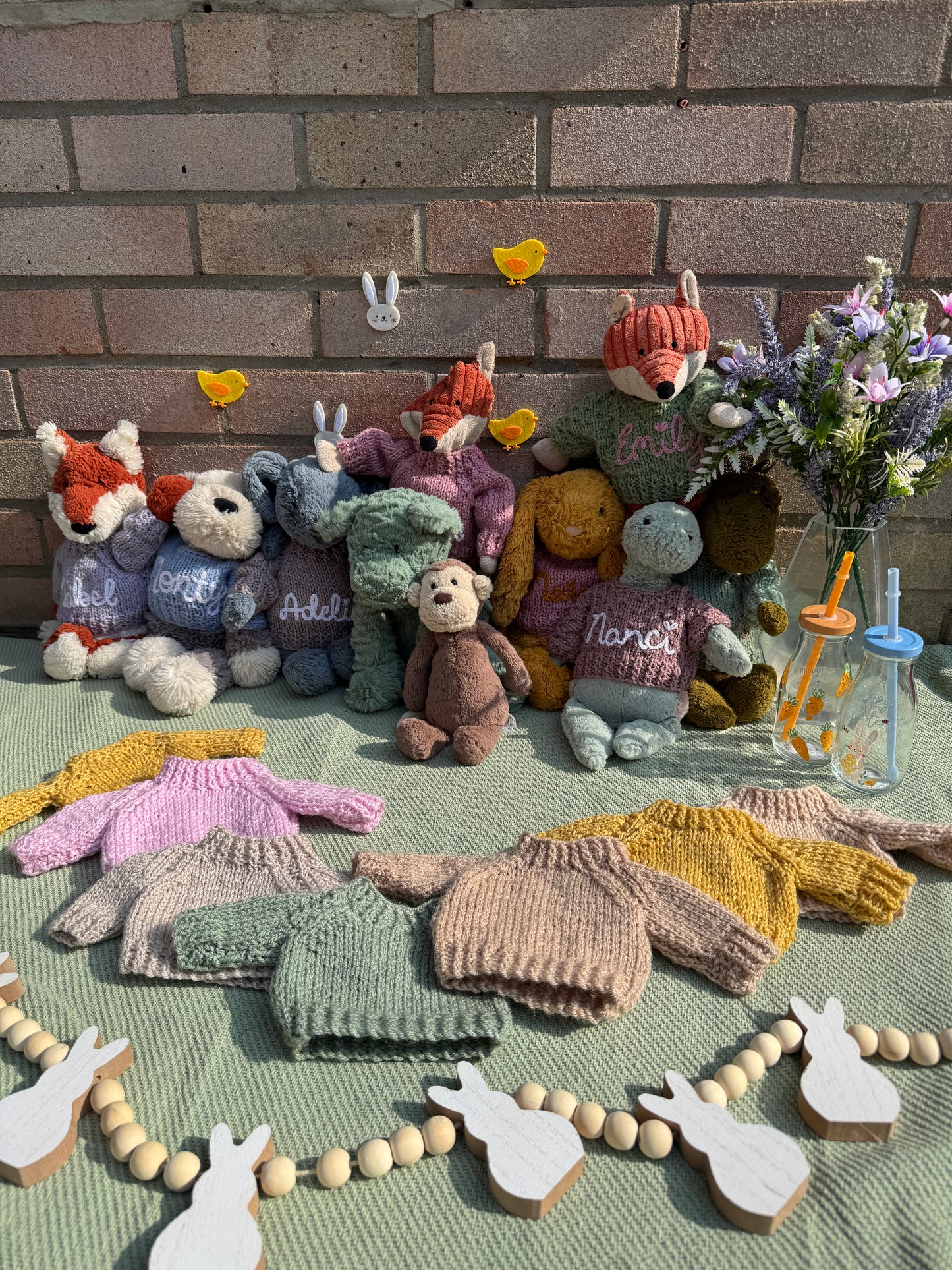 Knitted to order personalised jellycat jumper