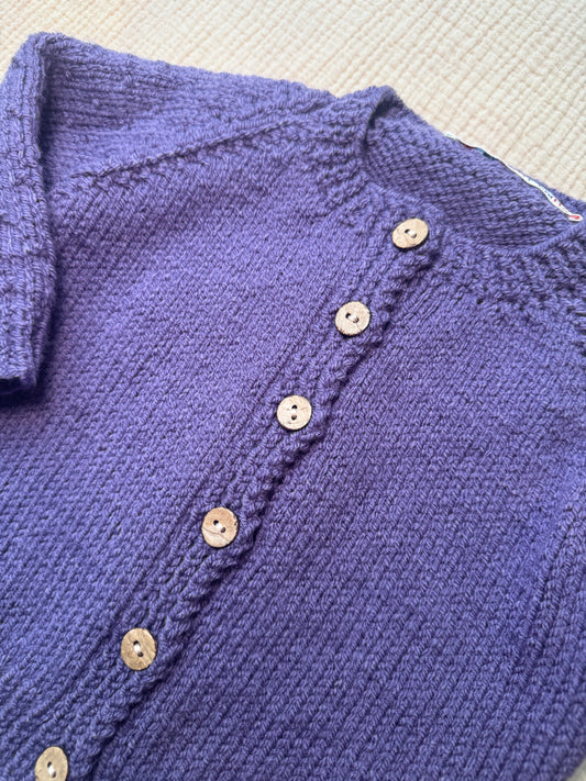 12-18m aubergine cardigan