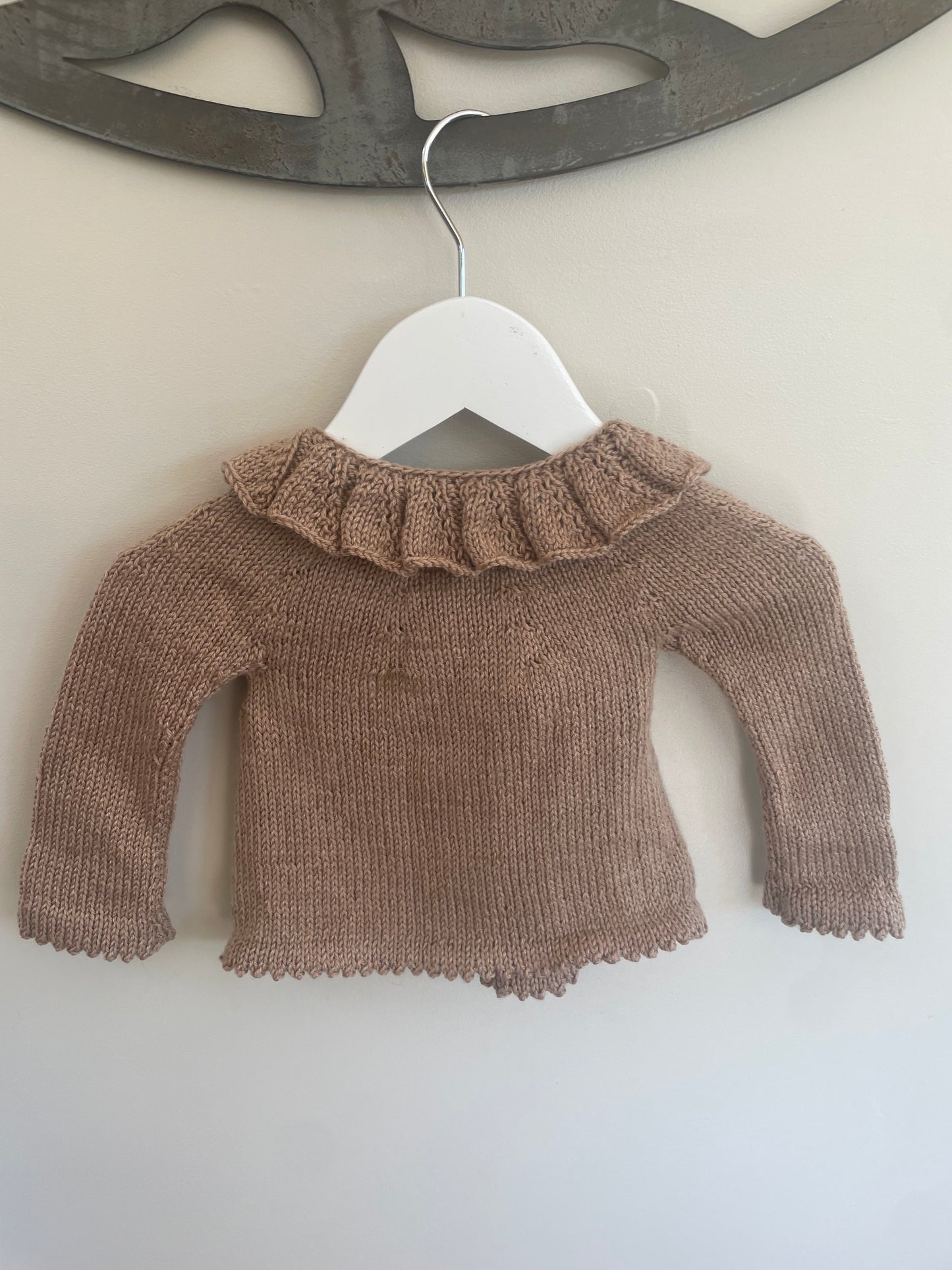 0-3 months light brown Cardigan