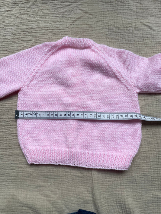 6-12m baby pink cardigan