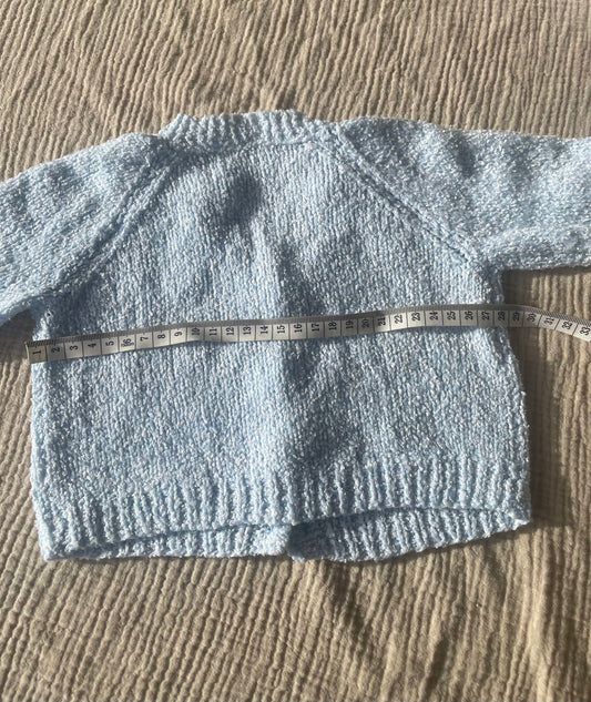 9-12m pale blue cardigan