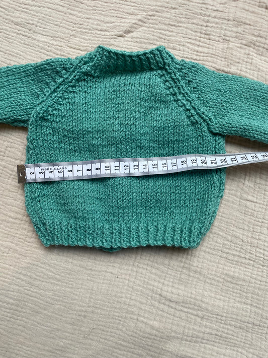 small 0-3m blue sage cardigan